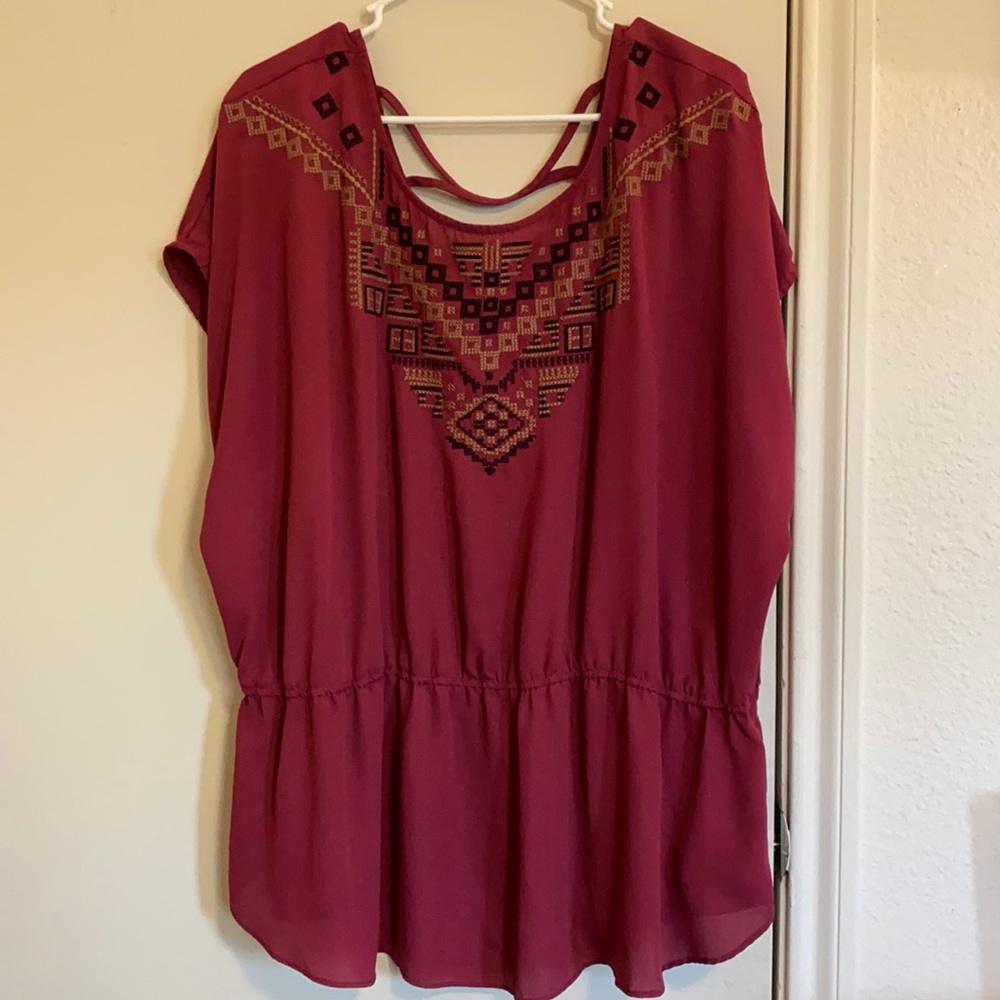 Size 3 Maurice’s Pink Blouse.